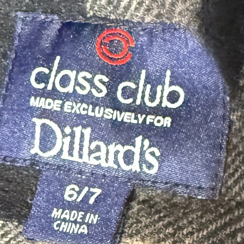 Boy's Class Club for Dillard's Wool Blend Coat Size 6/7